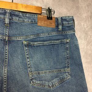 Orvis Mens 5 Pocket Blue Jeans size 40x32 Cotton Stretch Denim‎ Pants